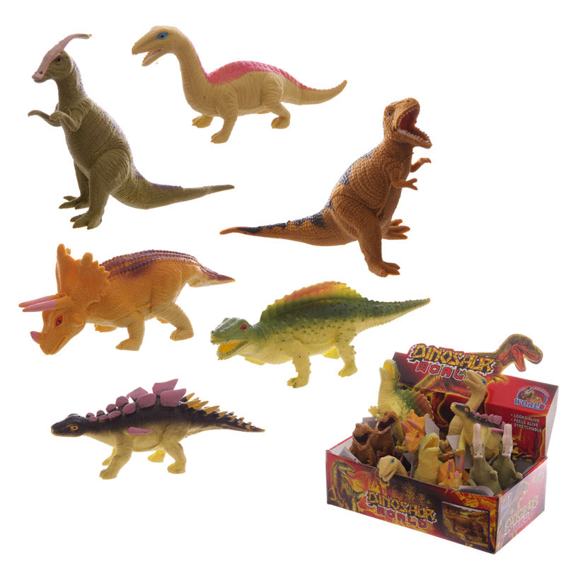Drücken Sie das Spielzeugdinosaurus