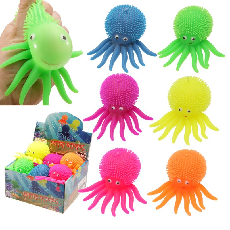 Buntes auffälliger Squeeze Toy Octopus