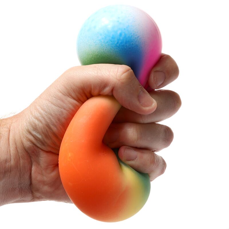 Rainbow Squeeze Toy Stress Ball 9 cm