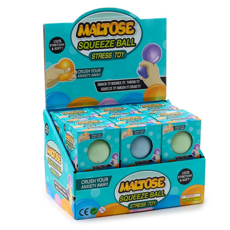 Maltose drückbar im dunklen Stressball leuchten
