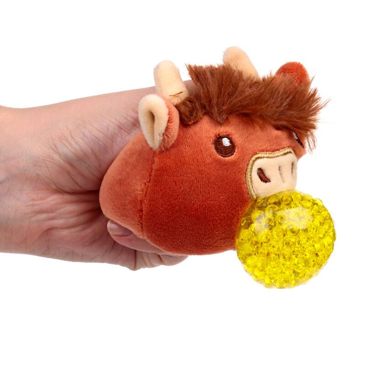 Queasy Squeezies Highland Coo Kuh Quetschspielzeug