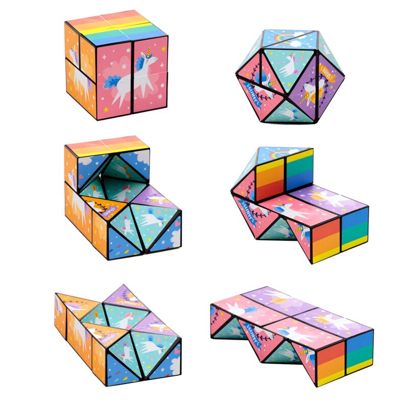 Einhornmagie Puzzle Würfelspielzeug