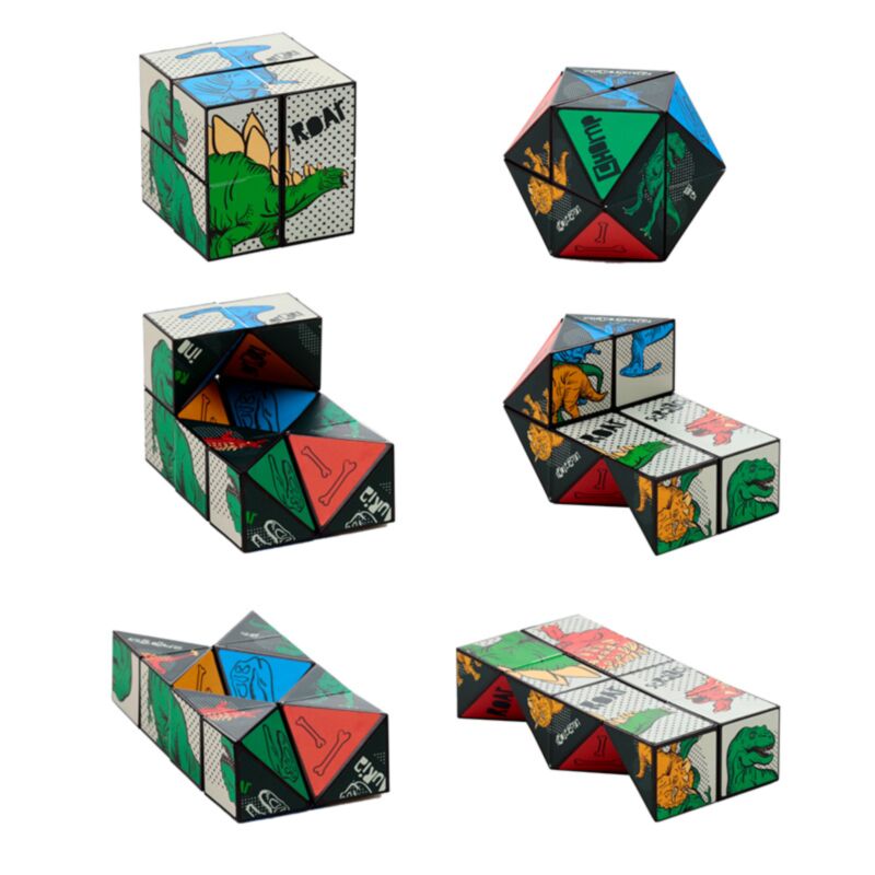 Dinosaurien -Puzzle -Würfelspielzeug
