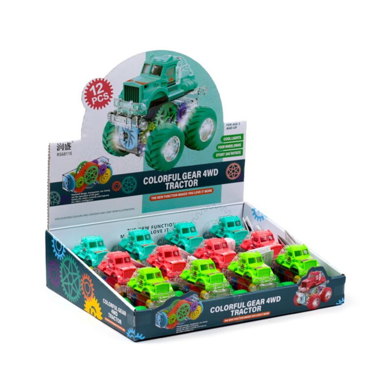 Stunt -Traktor -Reibung Push Trek Actionspielzeug