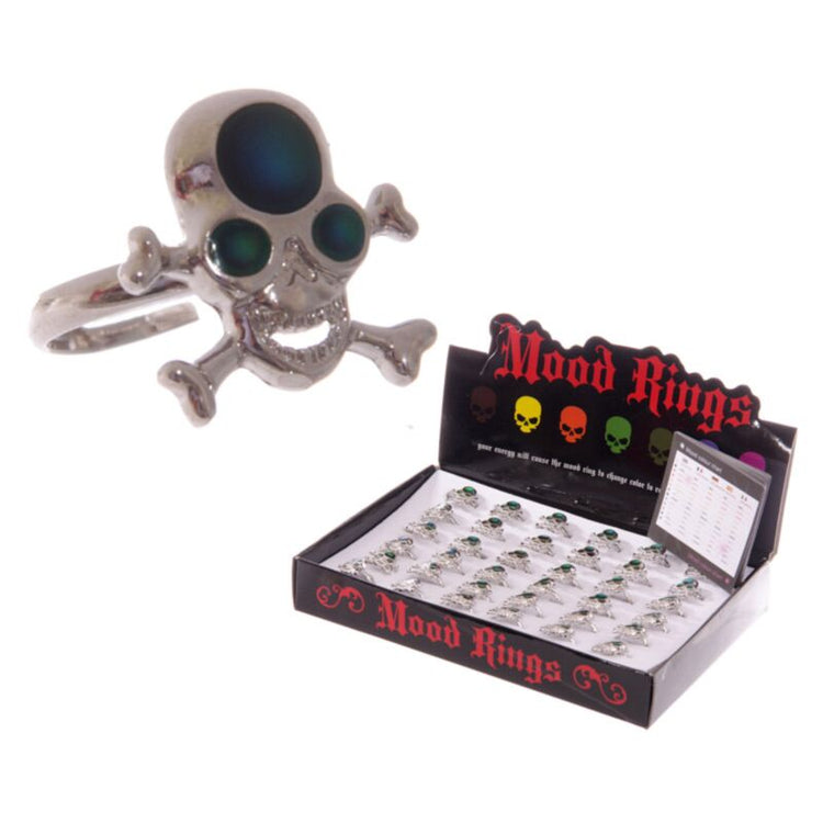 Schädelknochen Moodring
