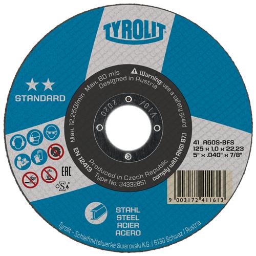 Tyrolit DSS 178x3,0mm A30S-BF Standardstahl | 25 Stk