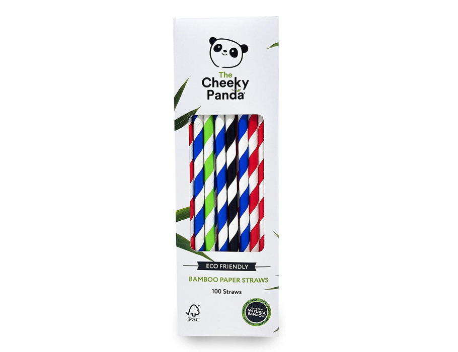 Der freche Panda-Strohhalm biologisch abbaubarer FSC Bambus 100st
