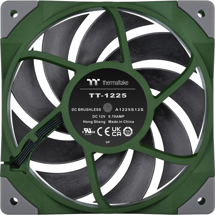 Thermaltake Toughfan 12 Racing Green Hoher statischer Druck Radi