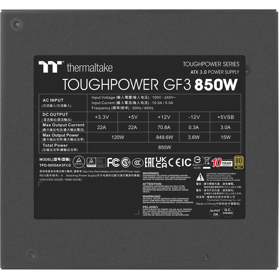 Thermaltake Toughpower GF3, 850W