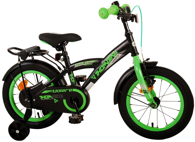 Volare Thombike Children's Bicycle - Jungen - 14 Zoll - schwarzes Grün