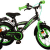 Volare Thombike Children's Bicycle - Jungen - 14 Zoll - schwarzes Grün
