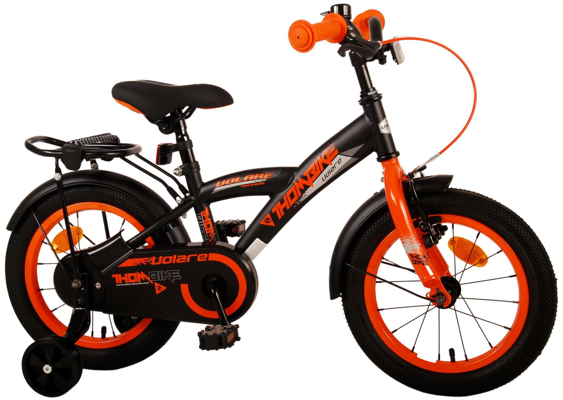 Volare Thombike Children's Bicycle - Jungen - 14 Zoll - Schwarzorange
