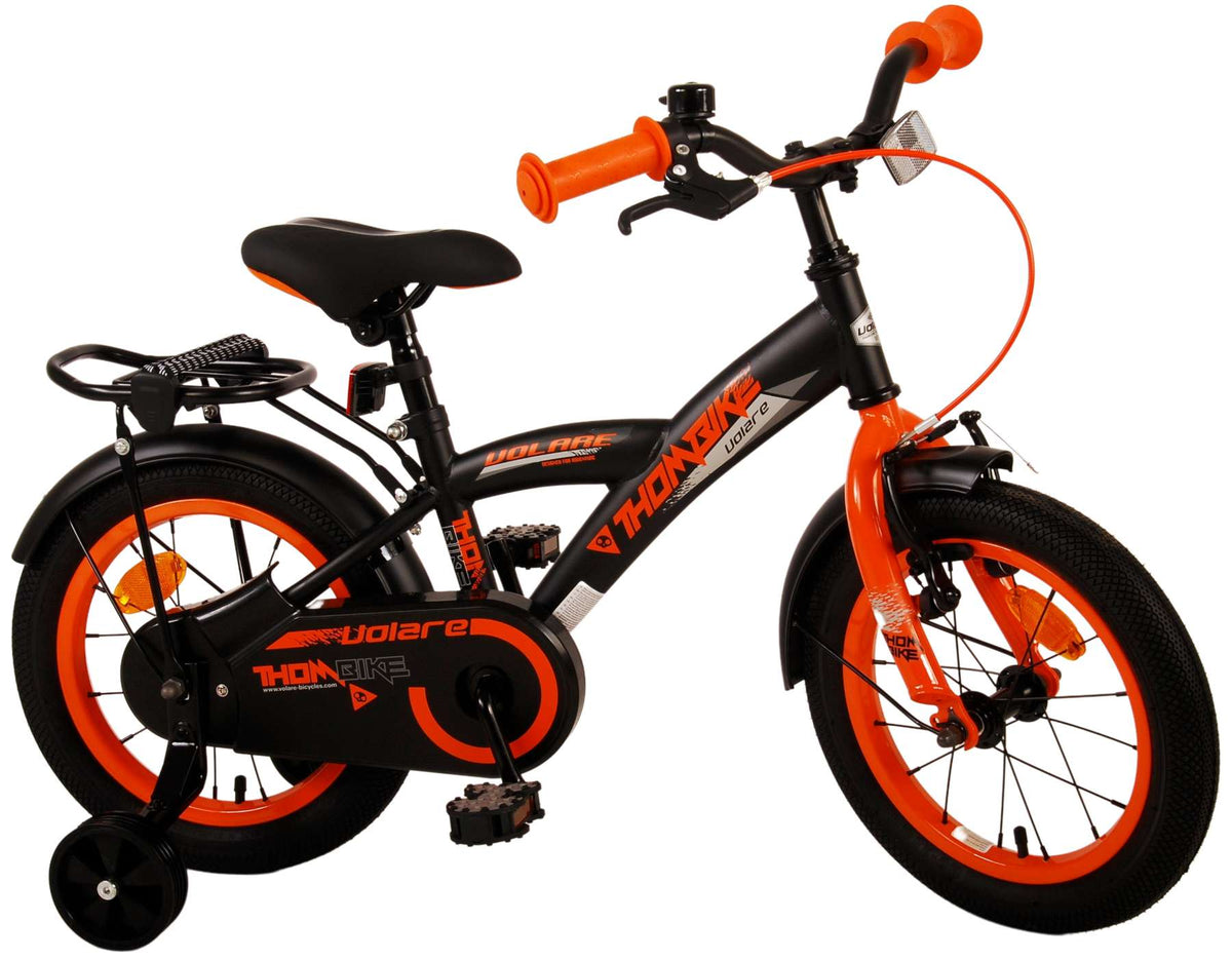 Volare Thombike Children's Bicycle - Jungen - 14 Zoll - Schwarzorange
