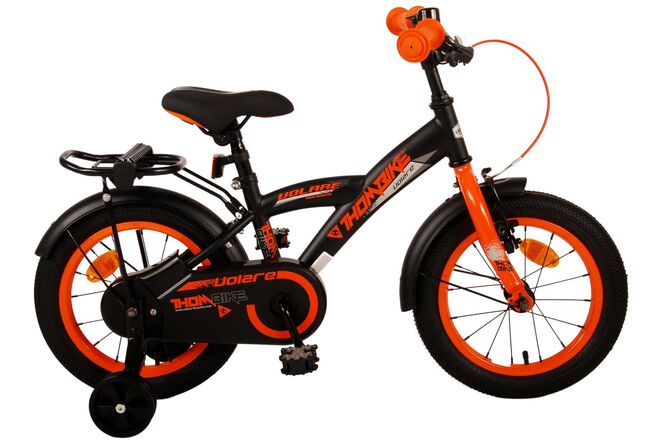 Volare Thombike Children's Bicycle - Jungen - 14 Zoll - Schwarzorange