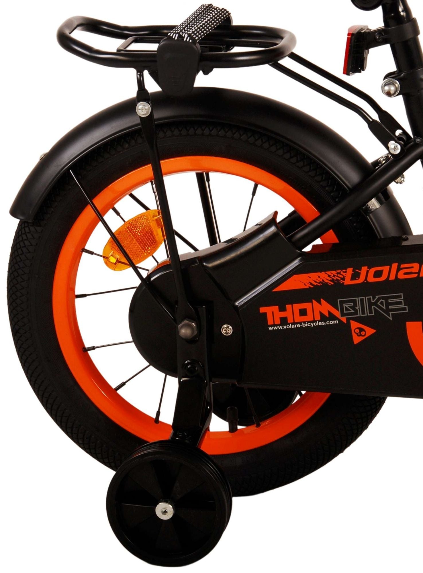 Volare Thombike Children's Bicycle - Jungen - 14 Zoll - Schwarzorange