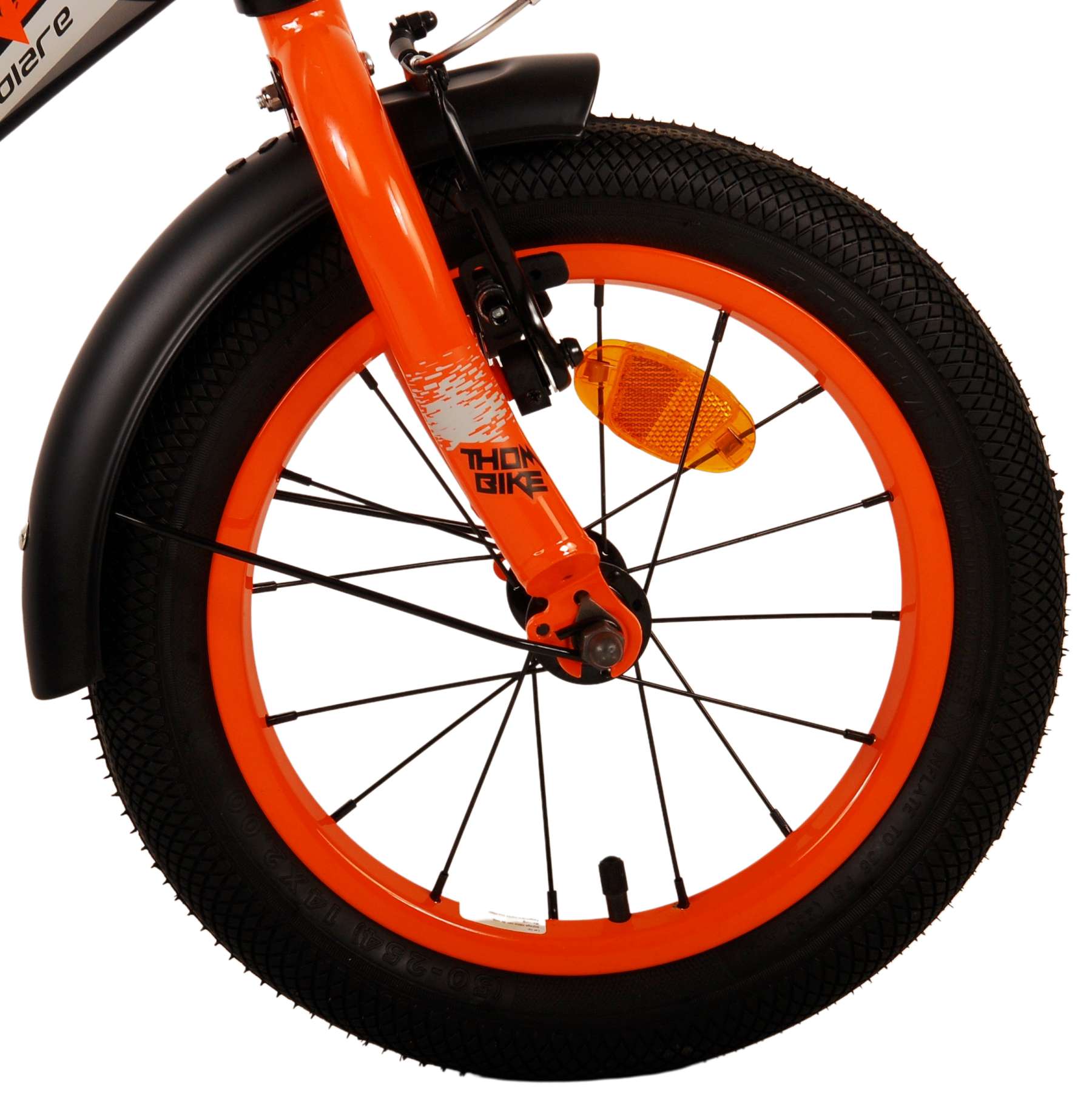 Volare Thombike Children's Bicycle - Jungen - 14 Zoll - Schwarzorange