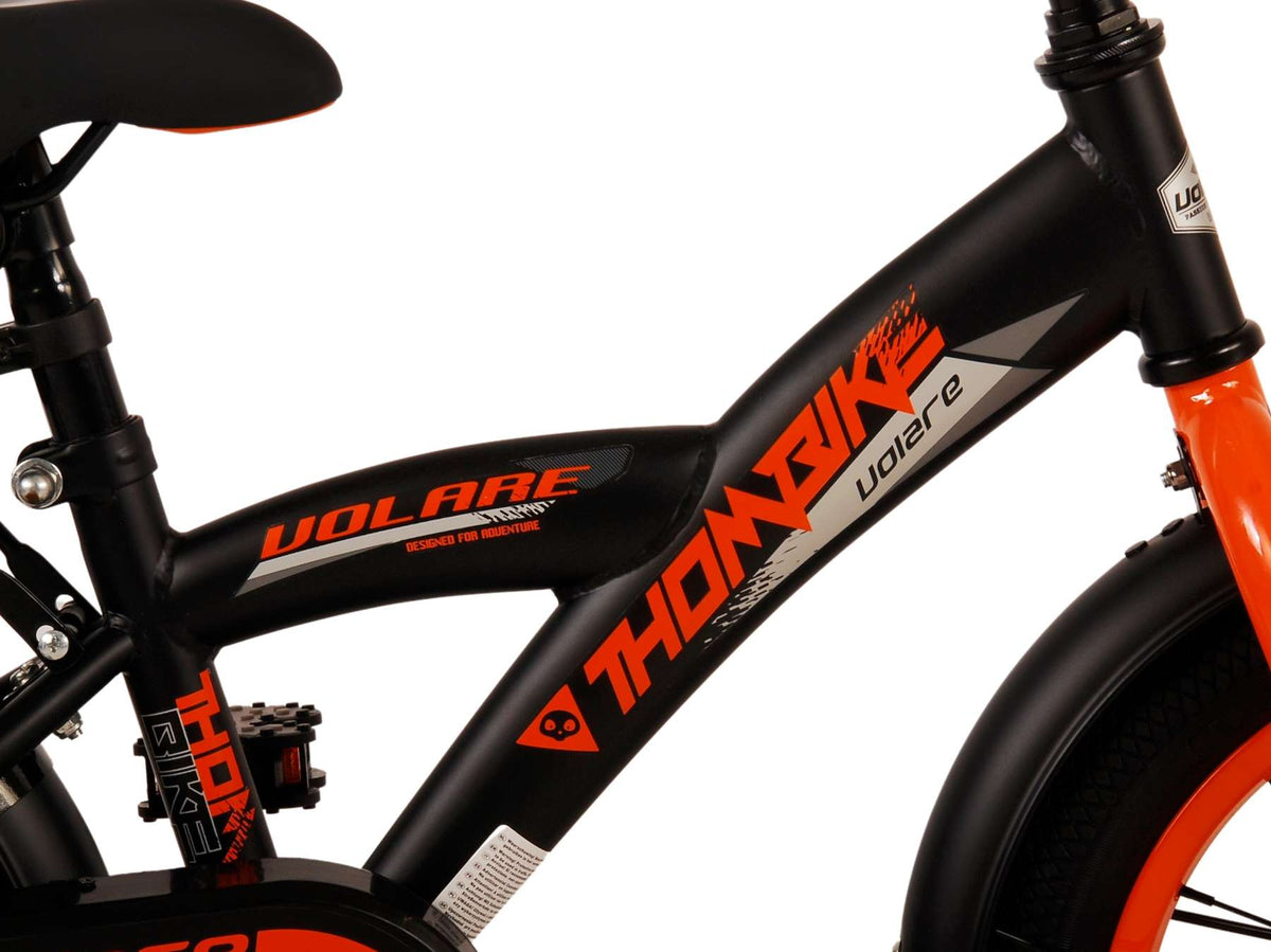 Volare Thombike Children's Bicycle - Jungen - 14 Zoll - Schwarzorange