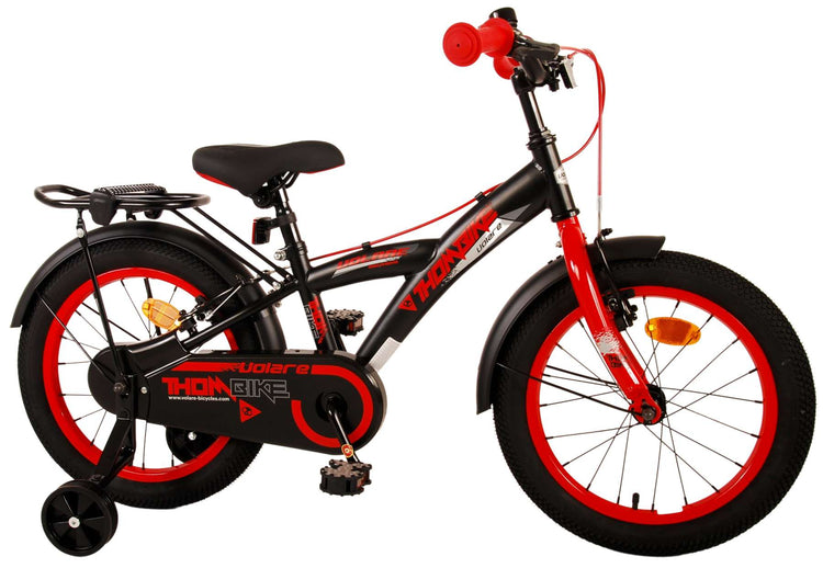 Volare Thombike Children's Bike - Jungen - 16 Zoll - Schwarzrot - Zwei Handbremsen