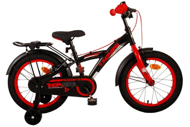 Volare Thombike Children's Bike - Jungen - 16 Zoll - Schwarzrot - Zwei Handbremsen