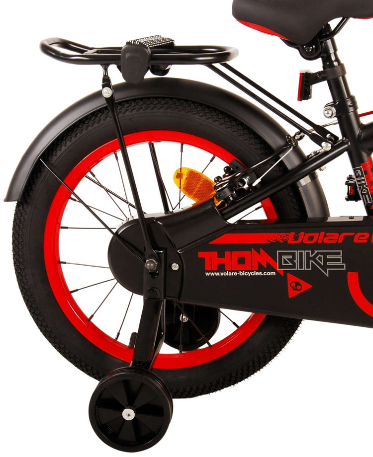 Volare Thombike Children's Bike - Jungen - 16 Zoll - Schwarzrot - Zwei Handbremsen