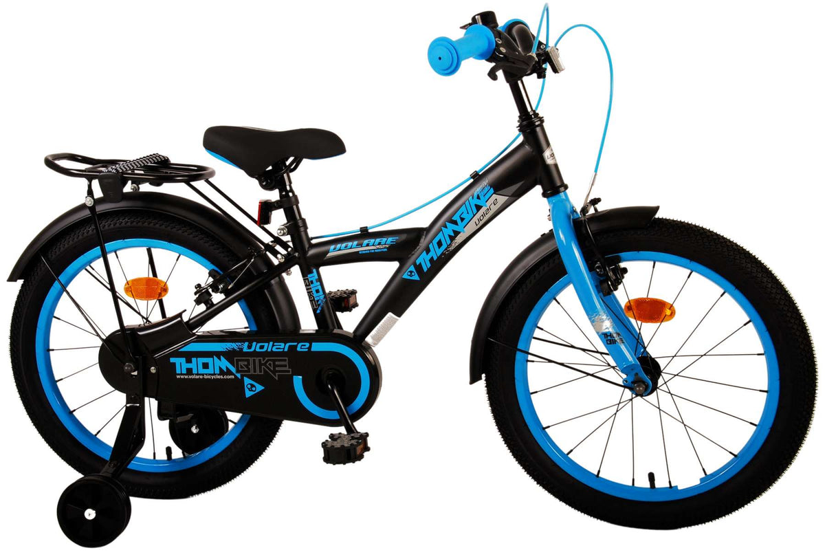 Volare Thombike Kinderbike Jungen 18 Zoll schwarz blau zwei Handbremsen