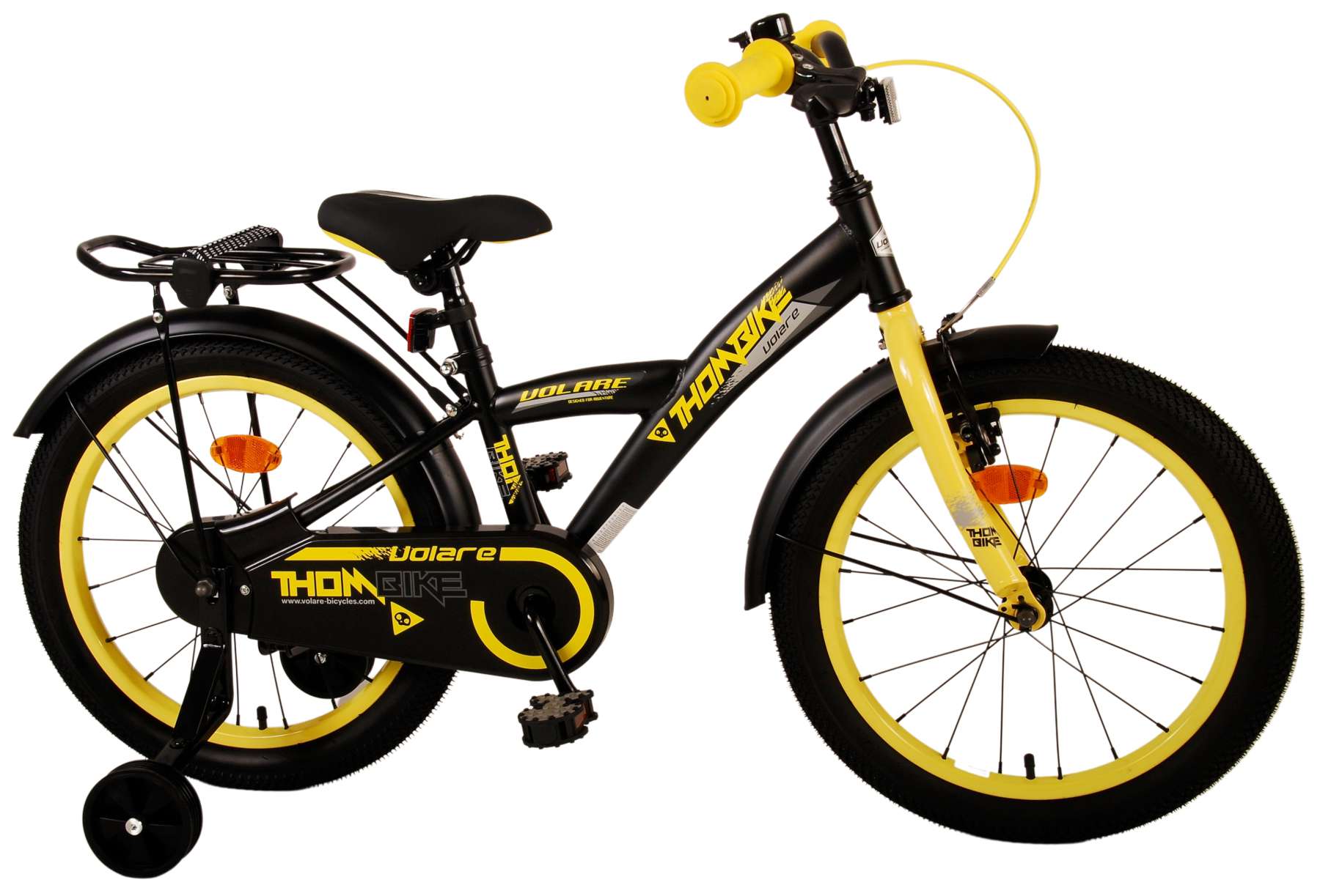 Volare Thombike Children's Bike - Jungen - 18 Zoll - Schwarzgelb