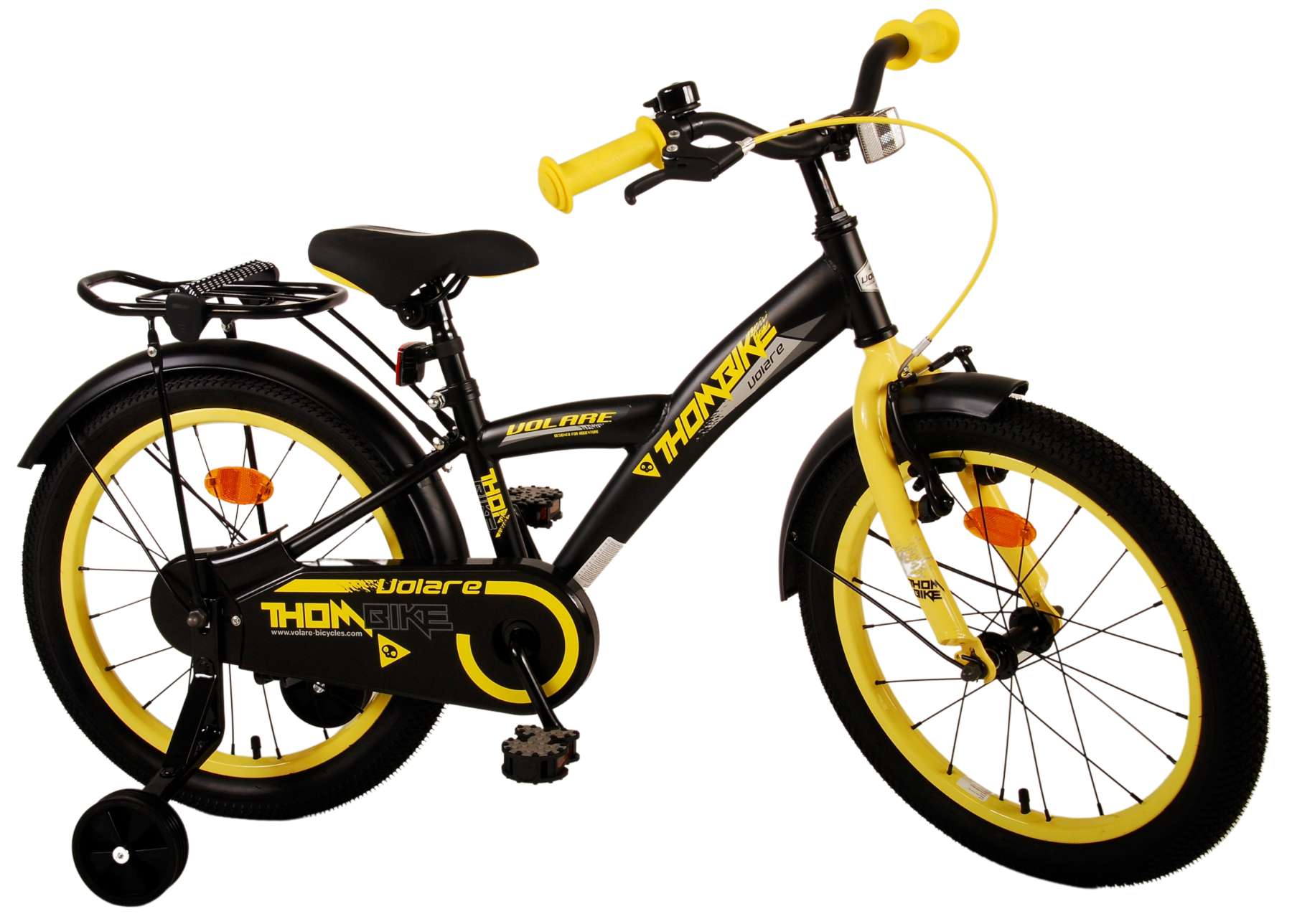 Volare Thombike Children's Bike - Jungen - 18 Zoll - Schwarzgelb