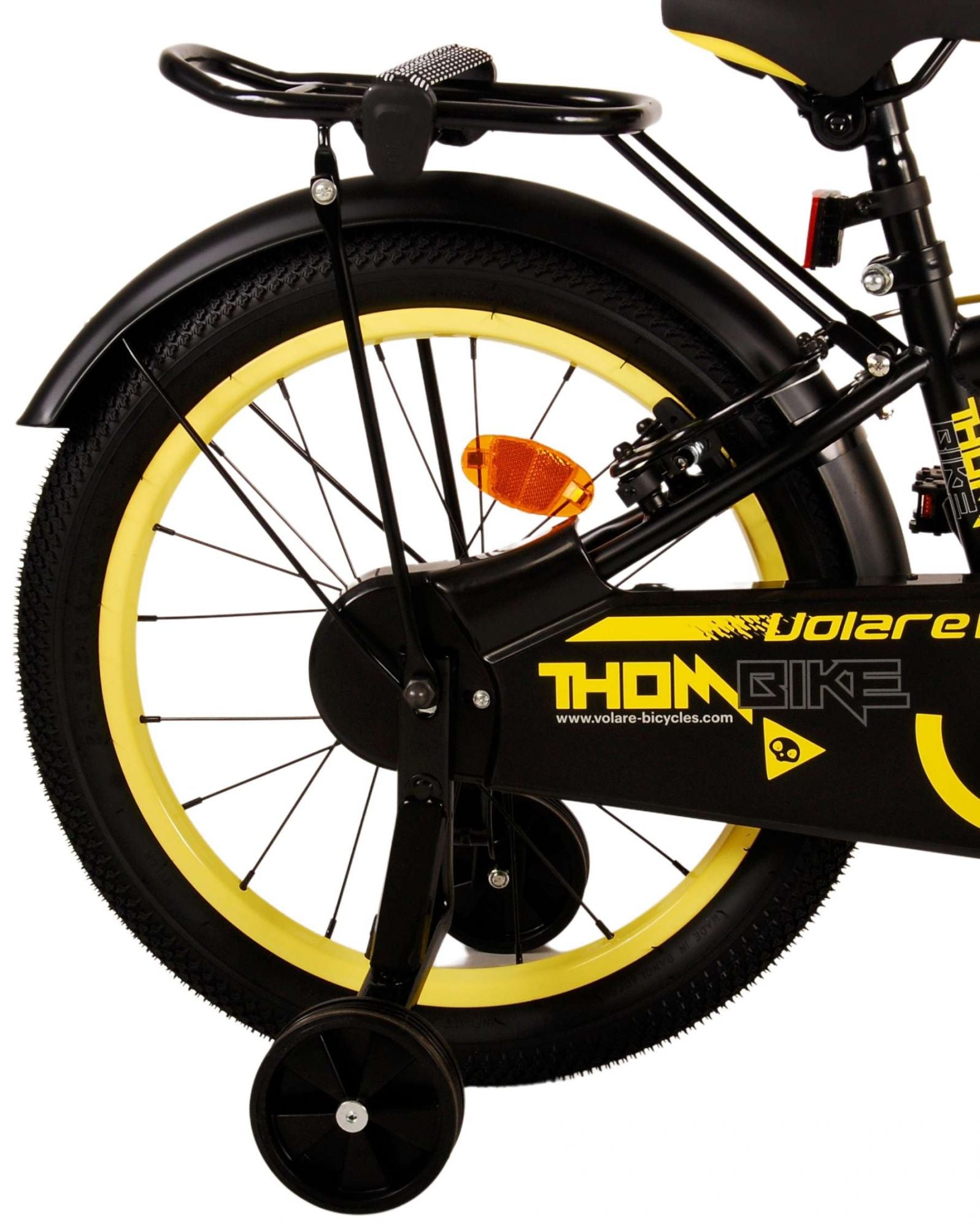 Volare Thombike Children's Bicycle - Jungen - 18 Zoll - Schwarzgelb - Zwei Handbremsen