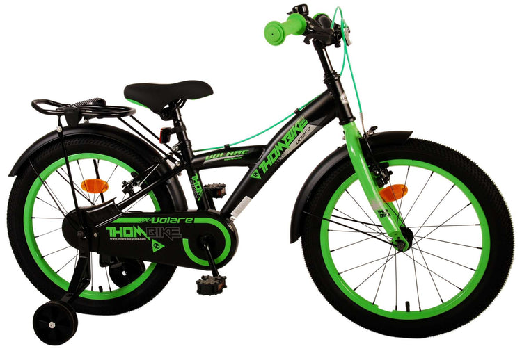 Volare Thombike Kinderbike Jungen 18 Zoll schwarzgrün zwei Handbremsen