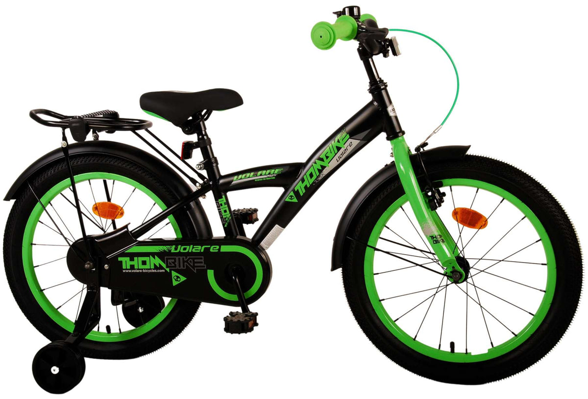 Volare Thombike Kinderbike - Jungen - 18 Zoll - schwarzes Grün