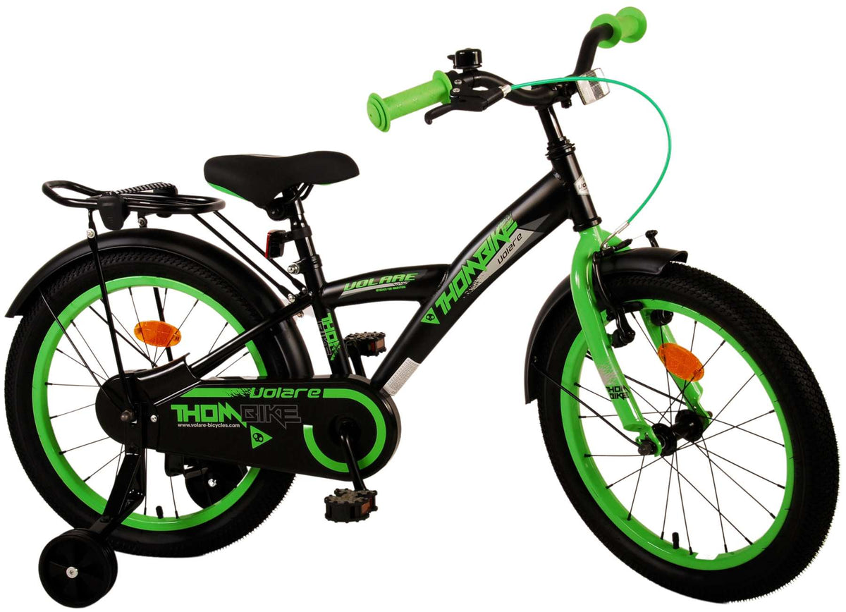 Volare Thombike Kinderbike - Jungen - 18 Zoll - schwarzes Grün
