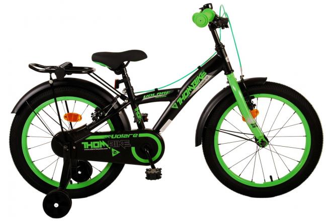 Volare Thombike Kinderbike Jungen 18 Zoll schwarzgrün zwei Handbremsen
