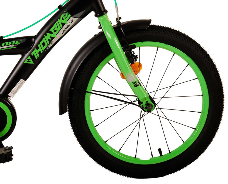 Volare Thombike Kinderbike Jungen 18 Zoll schwarzgrün zwei Handbremsen