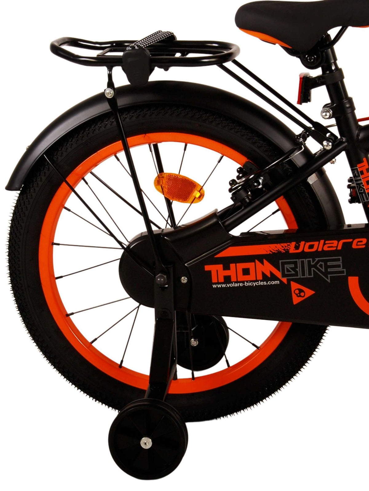 Volare Thombike Children's Bicycle - Jungen - 18 Zoll - Schwarzorange - Zwei Handbremsen