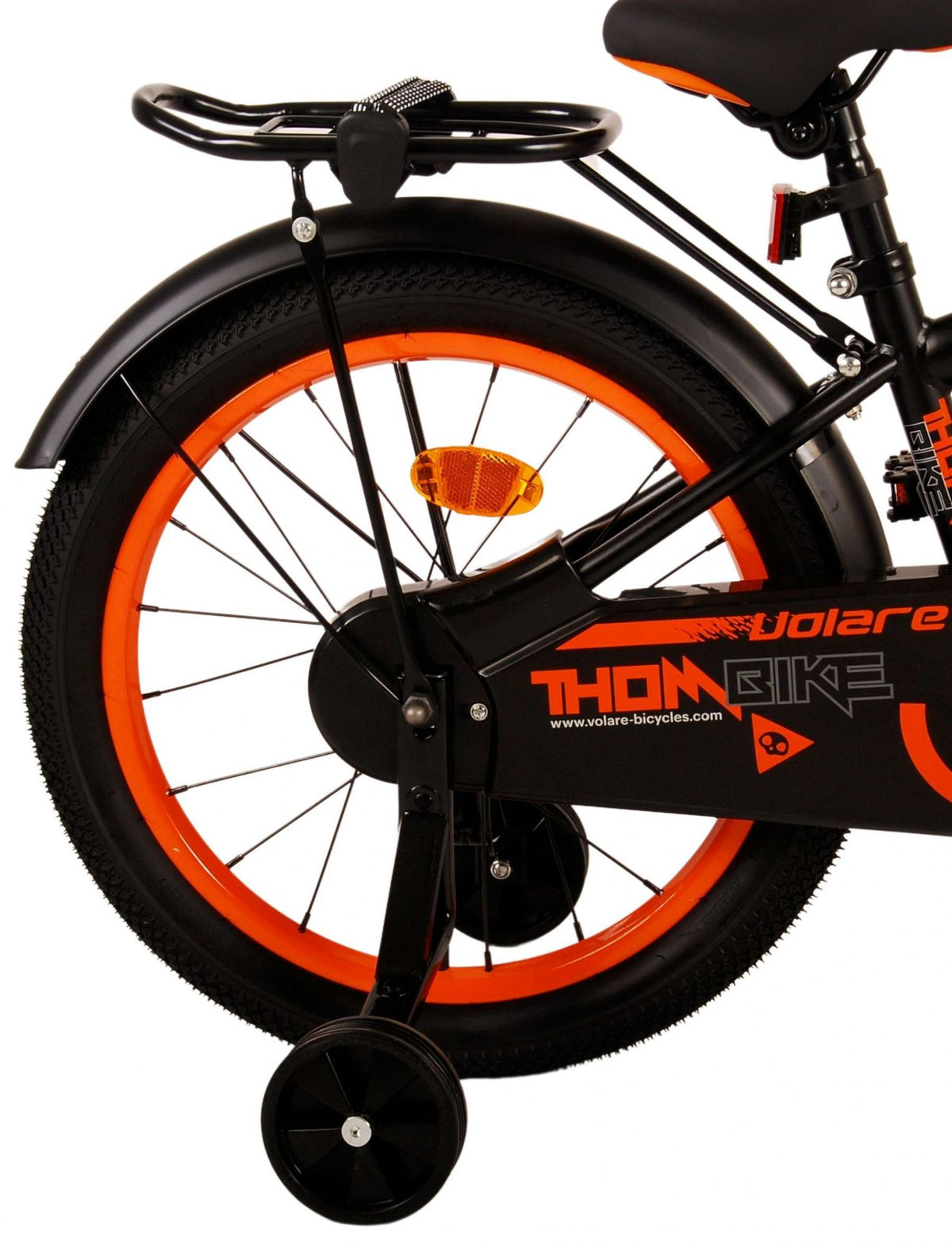 Volare Thombike Children's Bicycle - Jungen - 18 Zoll - Schwarzorange