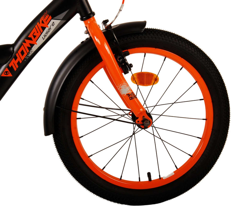 Volare Thombike Children's Bicycle - Jungen - 18 Zoll - Schwarzorange