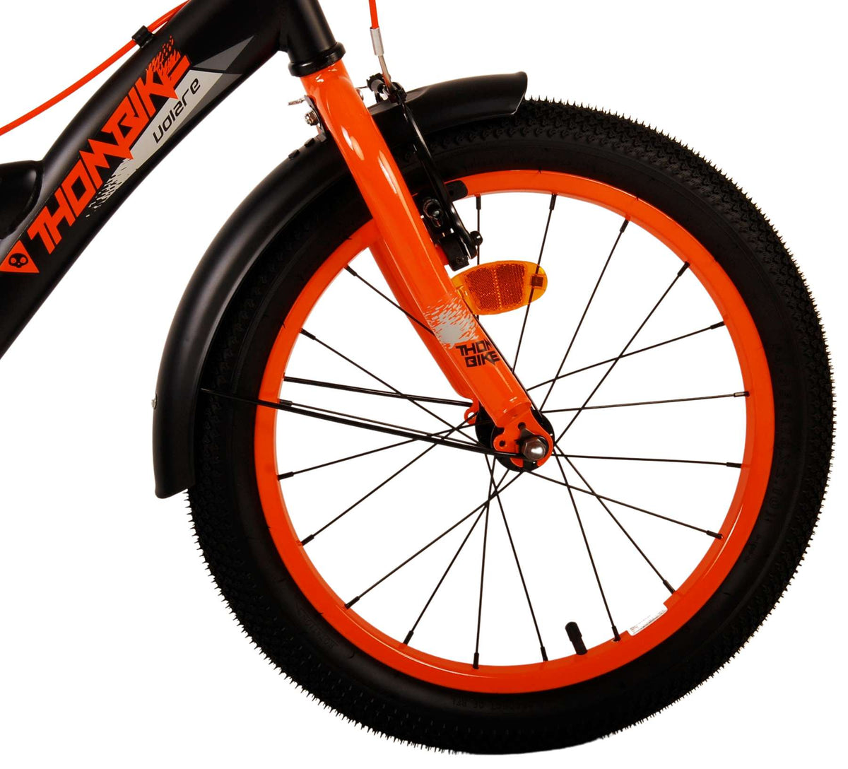 Volare Thombike Children's Bicycle - Jungen - 18 Zoll - Schwarzorange - Zwei Handbremsen