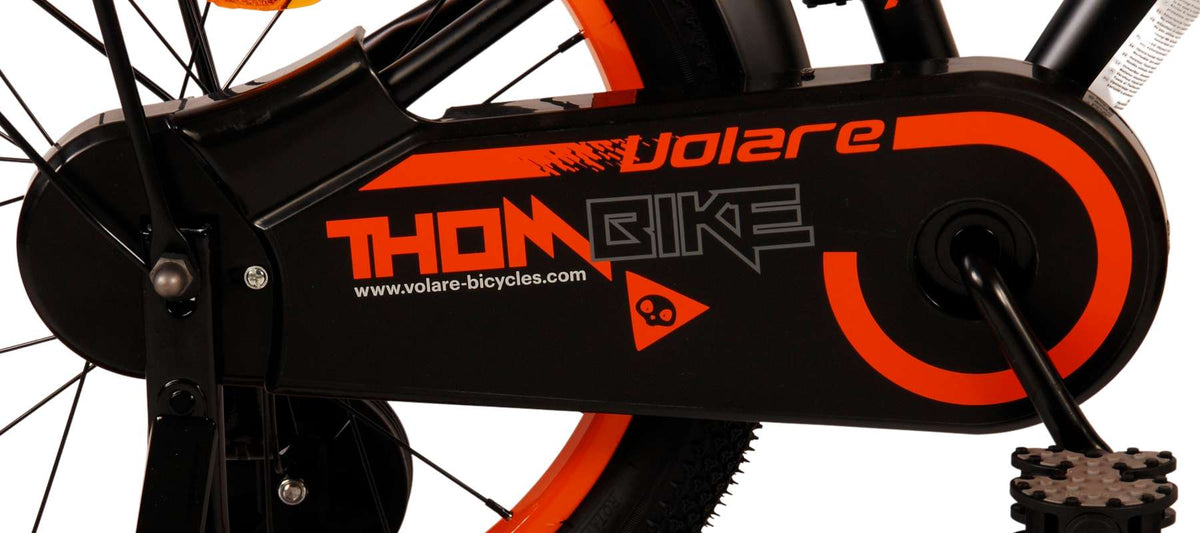 Volare Thombike Children's Bicycle - Jungen - 18 Zoll - Schwarzorange