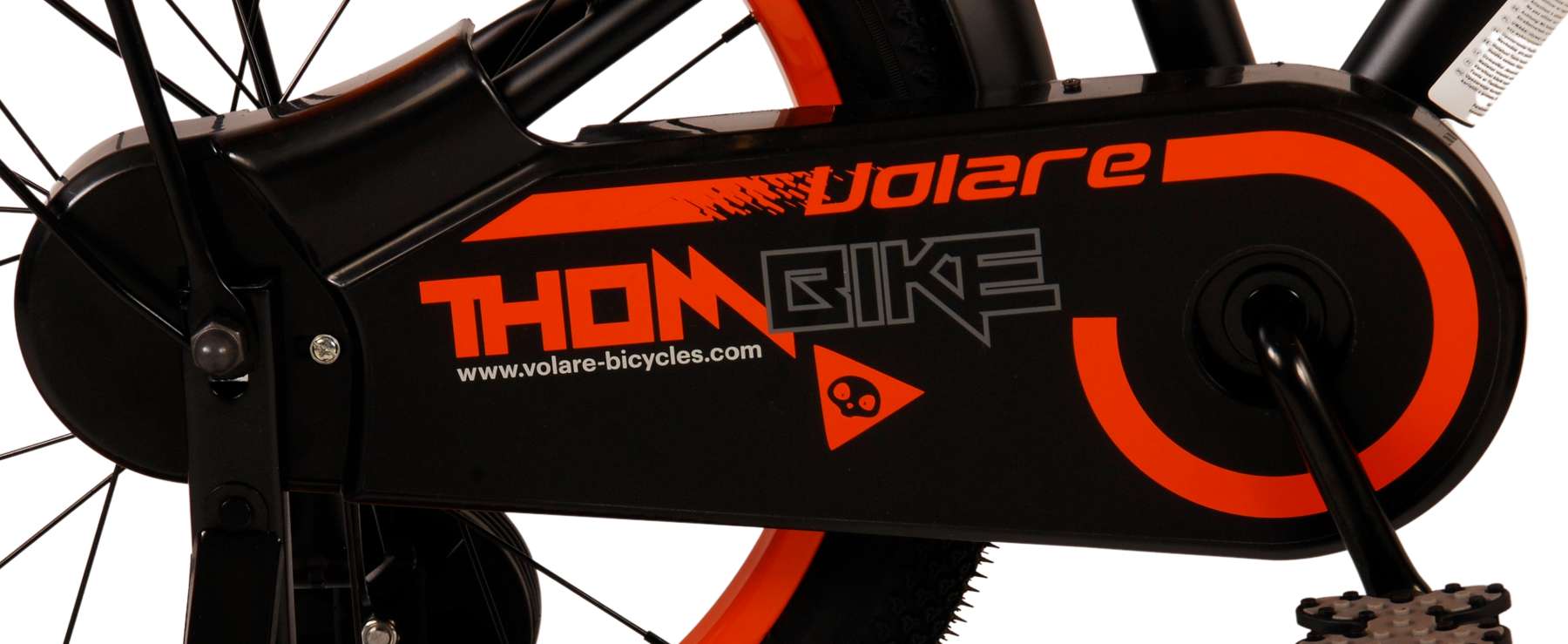 Volare Thombike Children's Bicycle - Jungen - 18 Zoll - Schwarzorange - Zwei Handbremsen