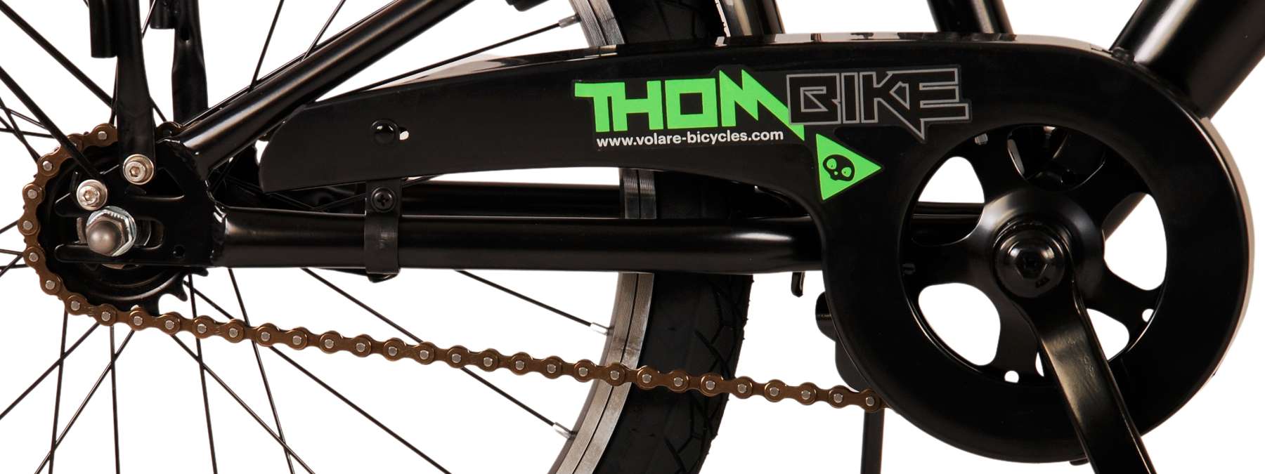 Volare Thombike Children's Bike - Jungen - 20 Zoll - schwarzes Grün