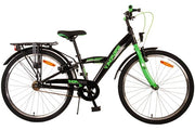 Volare Thombike Children's Bike - Jungen - 24 Zoll - Schwarzes Grün - Zwei Handbremsen - afbeelding 1