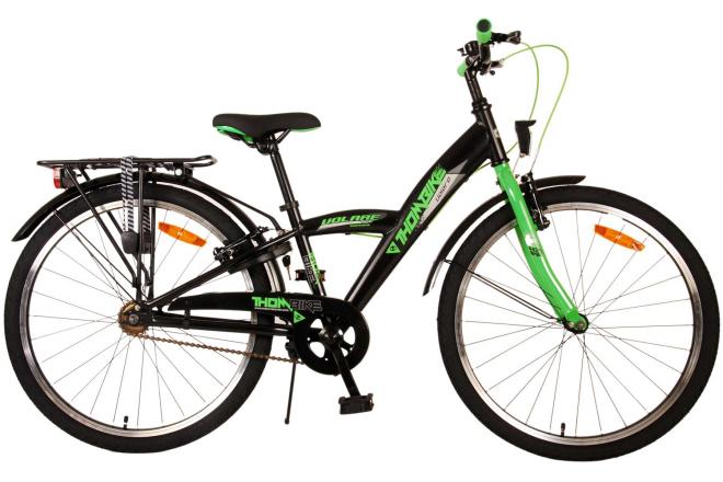 Volare Thombike Children's Bike - Jungen - 24 Zoll - Schwarzes Grün - Zwei Handbremsen