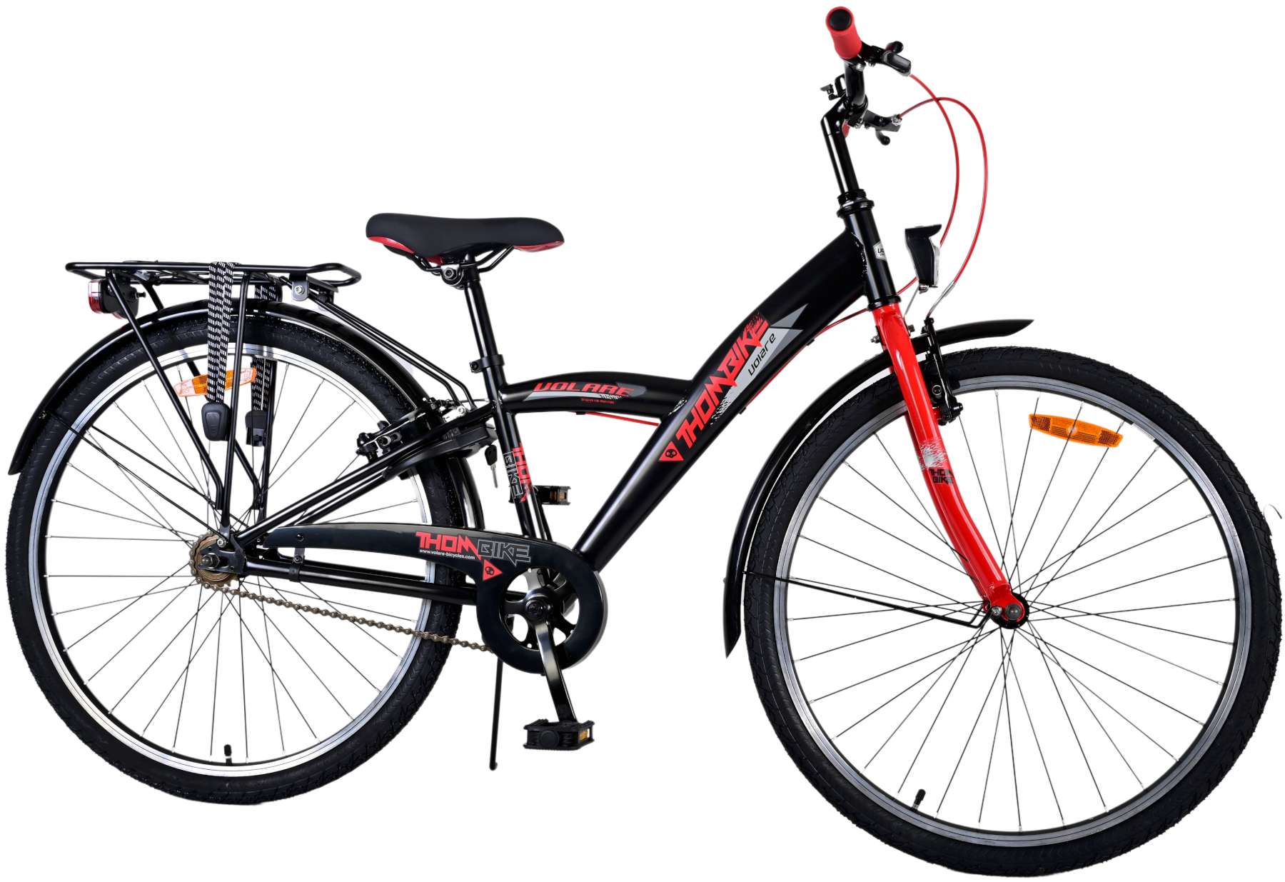 Volare Thombike Children's Bike - Jungen - 26 Zoll - Schwarzrot - Zwei Handbremsen