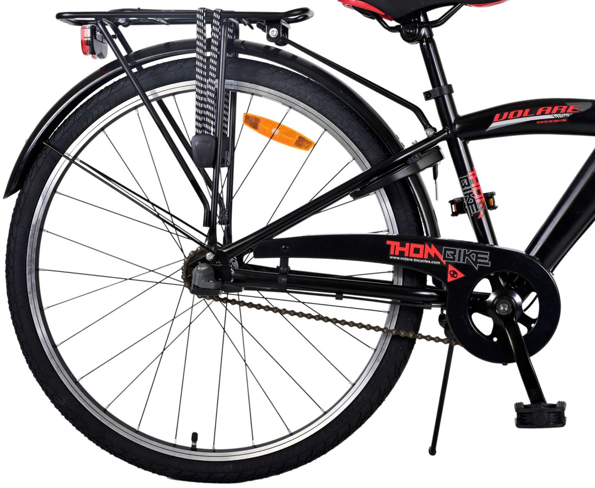 Volare Thombike Children's Bicycle - Jungen - 26 Zoll - Schwarzrot - 3 Zahnräder