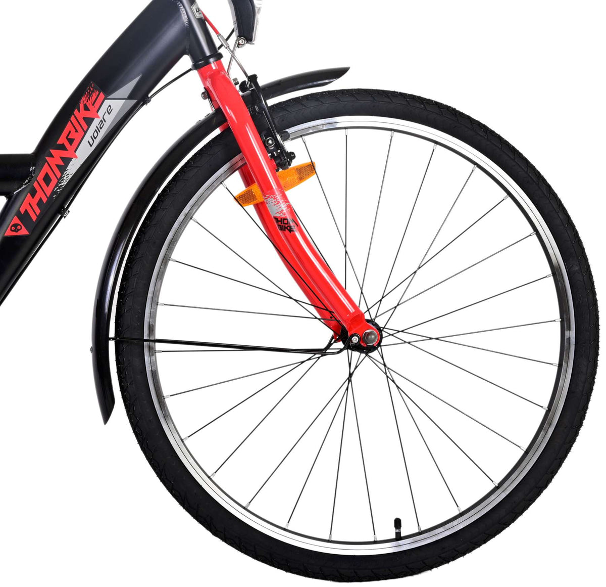 Volare Thombike Children's Bicycle - Jungen - 26 Zoll - Schwarzrot - 3 Zahnräder