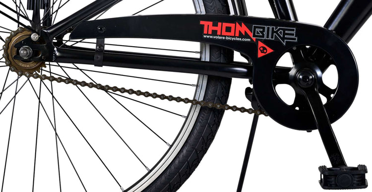 Volare Thombike Children's Bike - Jungen - 26 Zoll - Schwarzrot - Zwei Handbremsen