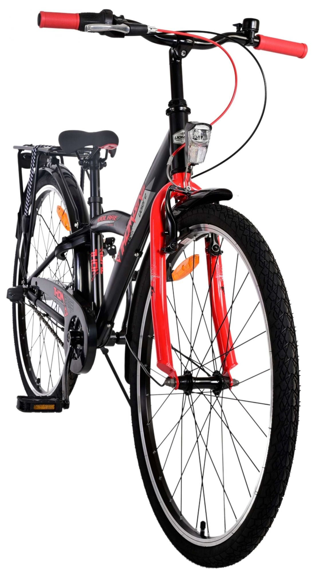 Volare Thombike Children's Bicycle - Jungen - 26 Zoll - Schwarzrot - 3 Zahnräder
