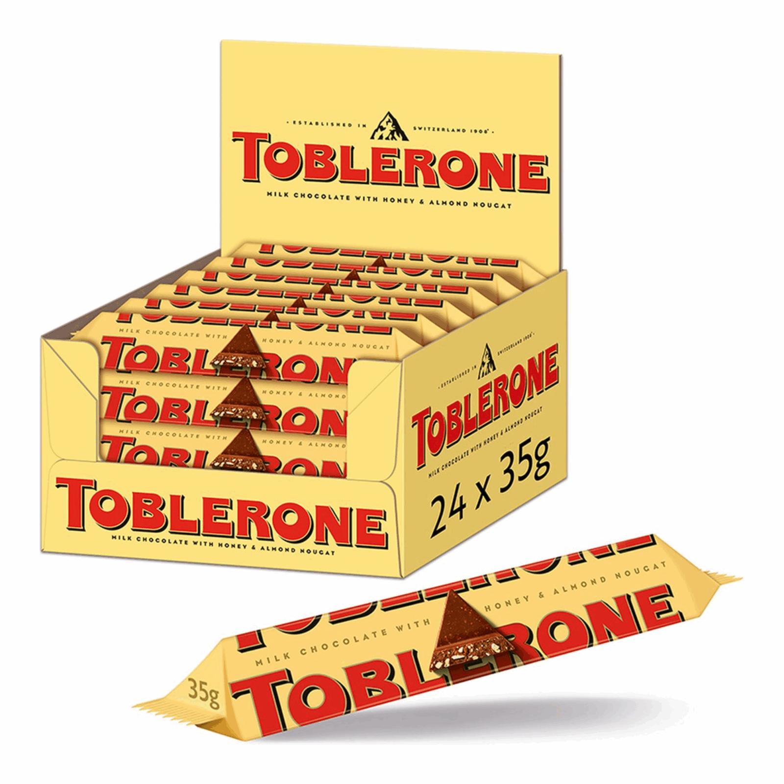 Toblerone Milchschokolade gelb (24x 35gr)