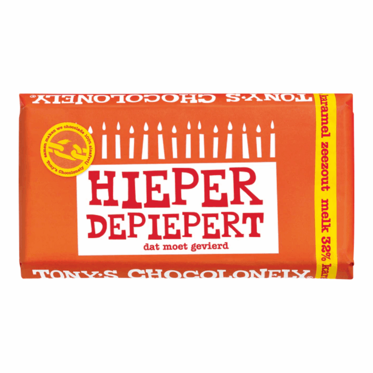Tony's Schokoriegel Milchkaramell Meersalz Glückwunsch (15x 180gr)