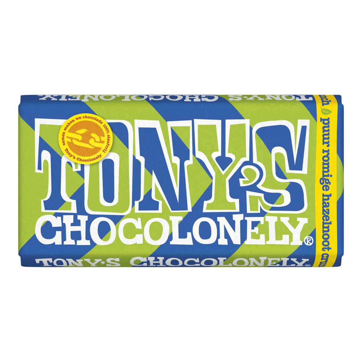 Tony's chocolonely Riegel reiner cremiger Haselnuss-Crunch (15x180gr)